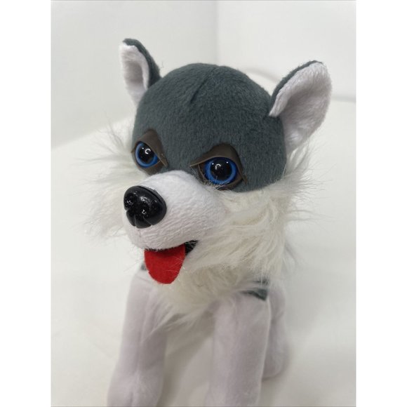 Husky Wolf Dog Stuffed Toy Plushy 8” (2018) White Grey Blue Eyes BEST TOY MFG. - Picture 12 of 12